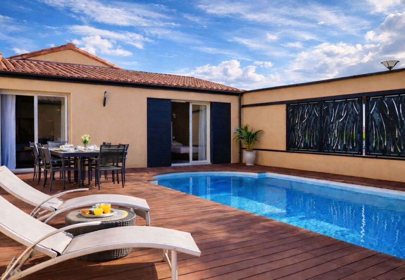 Villa à Les Sables-d´Olonne - Villa familiale avec piscine - 6 personnes