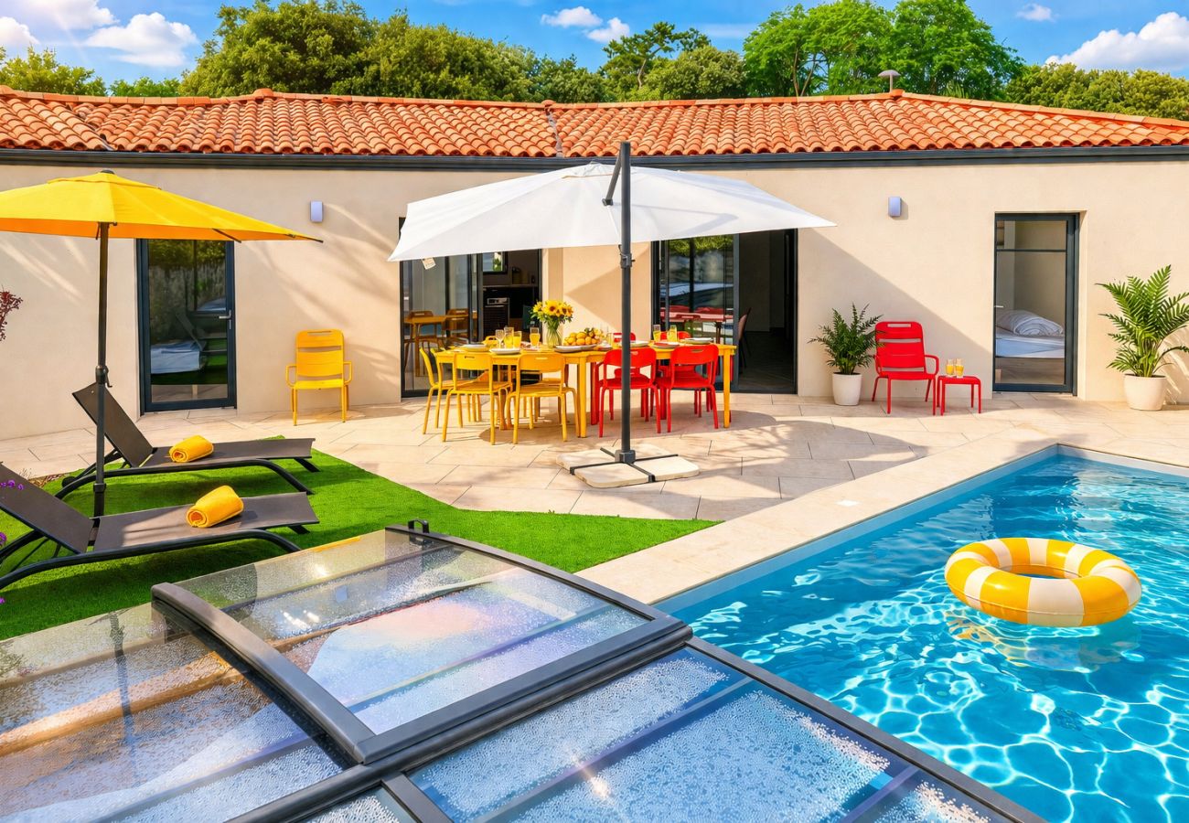 Maison à Jard-sur-Mer - Villa des Herondais - piscine - jardin - toute équipée - 8 personnes