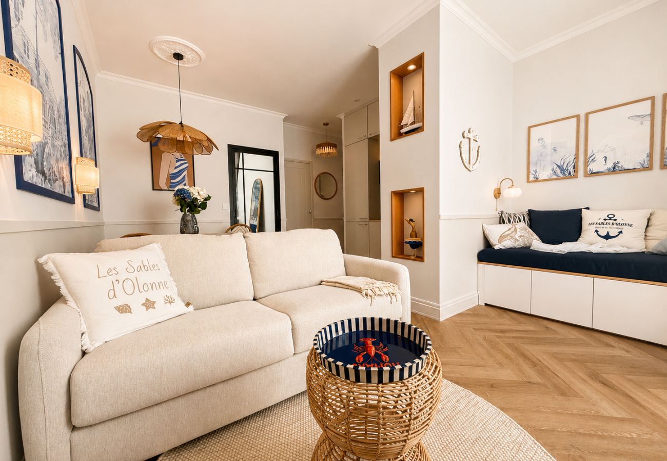 Appartement à Les Sables-d´Olonne - Élégant appartement rénové à deux pas de la plage avec parking - 4 personnes