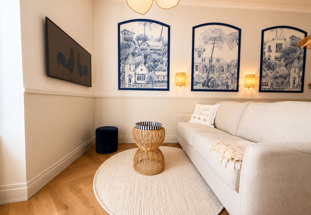 Appartement à Les Sables-d´Olonne - Élégant appartement rénové à deux pas de la plage avec parking - 4 personnes