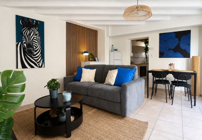 Appartement à Angers - Charmant cocon 2 à 4 pers • Ambiance Safari Bleu