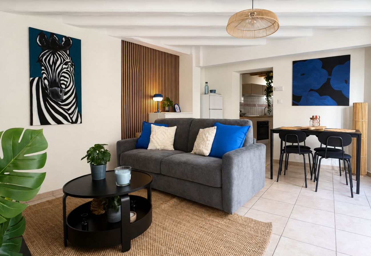 Appartement à Angers - Charmant cocon 2 à 4 pers • Ambiance Safari Bleu